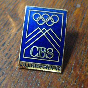 📺 CBS Sports Television 1994 Olympic Games Pin